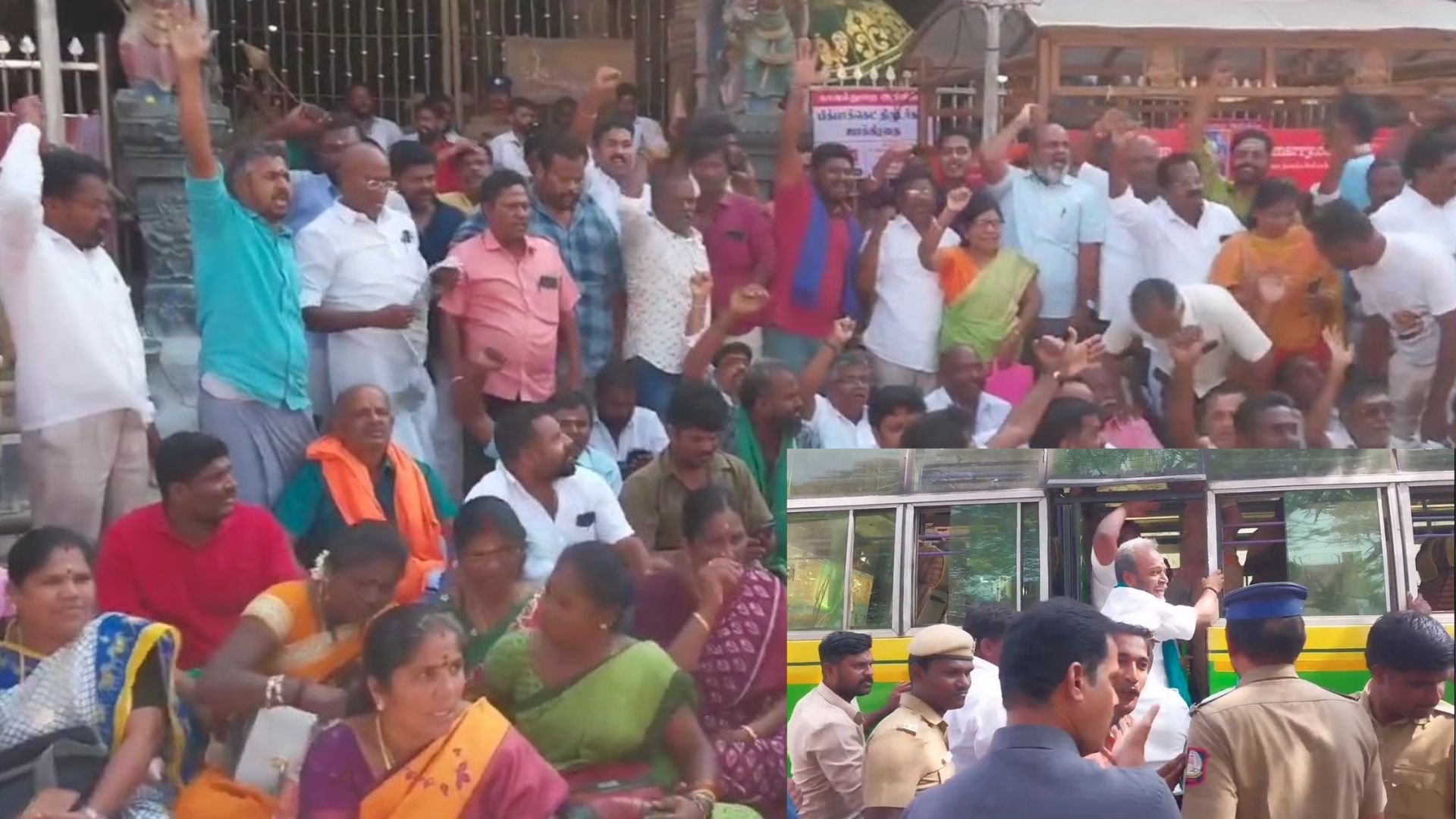 திருப்பரங்குன்றத்தில் 144 தடையை மீறி ஆர்ப்பாட்டம்: இந்து முன்னணி, பாஜகவினர் 200 பேர் கைது